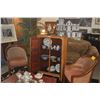 Image 4 : ANTIQUE ELM WOOD TAPERED CHINESE CABINET (30" X 18" X 49 1/2")