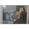 Image 3 : FRAMED LIMITED EDITION SCREEN PRINT, "INTERNO BLU"; ALDO SALVADORI 21/200 (29 1/2" X 27 1/2")