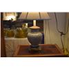 Image 2 : PAIR BLUE & WHITE PORCELAIN TABLE LAMPS W/SHADES (PAIR)