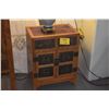 Image 2 : PAIR VINTAGE CHINESE 2 DOOR, 2 DRAWER CABINETS W/ORNATE CARVED PANELS & GILDED ACCENTS (PAIR) (20 3/