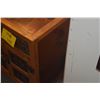 Image 4 : PAIR VINTAGE CHINESE 2 DOOR, 2 DRAWER CABINETS W/ORNATE CARVED PANELS & GILDED ACCENTS (PAIR) (20 3/
