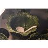 Image 3 : VINTAGE OLFAIRE PORTUGAL CABBAGE LEAF TUREEN & COVERED BOWLS (19 PCS)