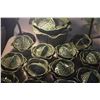 Image 7 : VINTAGE OLFAIRE PORTUGAL CABBAGE LEAF TUREEN & COVERED BOWLS (19 PCS)