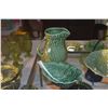 Image 4 : COLLECTION OF VINTAGE PORTUGUESE MAJOLICA CABBAGE PLATES, BOWLS, PLATTERS, PITCHERS, ETC. (28 PCS)