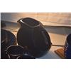 Image 2 : COLLECTION OF HOMER LAUGHLIN FIESTAWARE PLATES, BOWLS, CUPS, TEAPOT & PITCHER IN COBALT BLUE (16 PCS