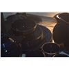 Image 3 : COLLECTION OF HOMER LAUGHLIN FIESTAWARE PLATES, BOWLS, CUPS, TEAPOT & PITCHER IN COBALT BLUE (16 PCS