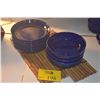 Image 1 : HOMER LAUGHLIN FIESTA TWILIGHT BISTRO BOWLS & PLATES (DISCONTINUED COLOR) (10 PCS)