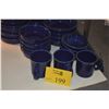 Image 1 : COLLECTION OF HOMER LAUGHLIN FIESTAWARE PLATES, BOWLS, CUPS IN TWILIGHT (32 PCS)