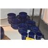 Image 2 : COLLECTION OF HOMER LAUGHLIN FIESTAWARE PLATES, BOWLS, CUPS IN TWILIGHT (32 PCS)