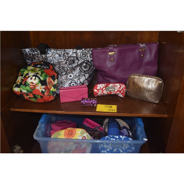 COLLECTION OF ASSORTED PURSES & BAGS (49 PCS)
