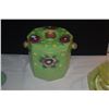 Image 2 : VINTAGE JAPANESE HAND PAINTED HEXAGONAL CERAMIC BISCUIT/COOKIE JAR