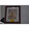 Image 1 : FRAMED ABSTRACT WATERCOLOR PAINTING; SIGNED SIDNEE LIVINGSTON '84 (18" X 21")