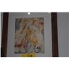 Image 2 : FRAMED ABSTRACT WATERCOLOR PAINTING; SIGNED SIDNEE LIVINGSTON '84 (18" X 21")