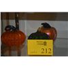 Image 1 : COLLECTION OF GLASS PUMPKINS (3 PCS)