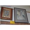 Image 1 : FRAMED ABSTRACT WATERCOLORS; SIGNED SIDNEE LIVINGTON (2 PCS)