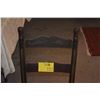 Image 2 : ANTIQUE LADDER BACK ROCKING CHAIR W/WOVEN RUSH SEAT