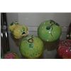 Image 2 : COLLECTION OF CHINESE PORCELAIN ALTAR FRUIT (7 PCS)