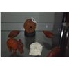 Image 3 : MIXED LOT: CARVINGS & CHINESE BONE ZODIAC PENDANTS (12 PCS)