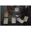 Image 4 : MIXED LOT: CARVINGS & CHINESE BONE ZODIAC PENDANTS (12 PCS)