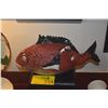 Image 1 : VINTAGE 1950'S PORTUGAL MAJOLICA FISH SOUP TUREEN, MADE FOR GUMPS HONOLULU (DOES NOT INCLUDE STAND)