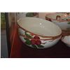 Image 9 : VINTAGE FRANCISCAN APPLE CERAMIC BOWLS, PLATES, CUPS, SERVING PIECES, TEAPOTS, CREAMER, SUGAR, ETC. 