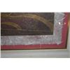 Image 4 : FRAMED PRINT ON HANDMADE PAPER, "KEISEI COURTESAN"; SIGNED KAREL BURROWS 43/80 (36 3/4" X 32")