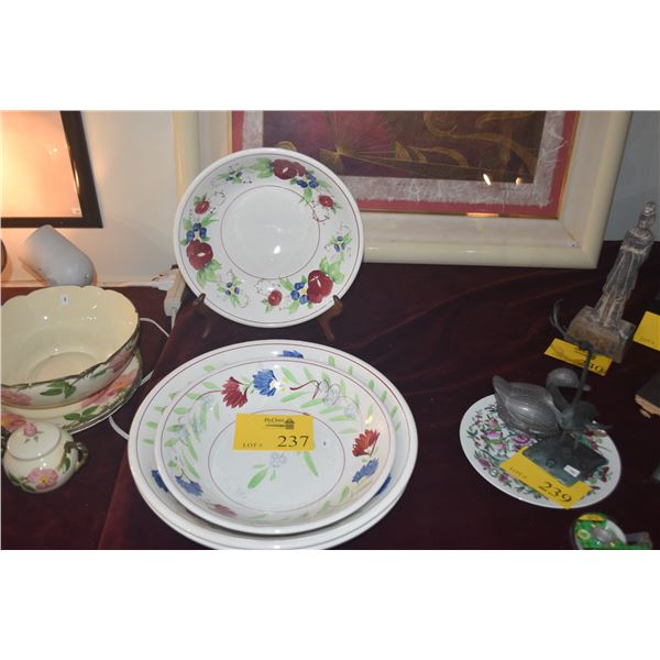 IRONSTONE CHINA BOWLS (4 PCS) (DOES NOT INCLUDE STAND)