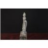 Image 3 : CHINESE TERRACOTTA COURT ATTENDANT STATUE ON STAND (11 3/4")