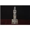 Image 4 : CHINESE TERRACOTTA COURT ATTENDANT STATUE ON STAND (11 3/4")