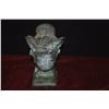 Image 2 : MIXED LOT: CHINESE KWAN YIN BUST CHOP & POLYCHROME PORCELAIN CHOP (2 PCS)