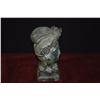 Image 3 : MIXED LOT: CHINESE KWAN YIN BUST CHOP & POLYCHROME PORCELAIN CHOP (2 PCS)