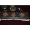 Image 2 : MIXED LOT: TIBETAN BELL, CANDLESTICK, VAJRA & BOOK OF SUTRA (4 PCS)