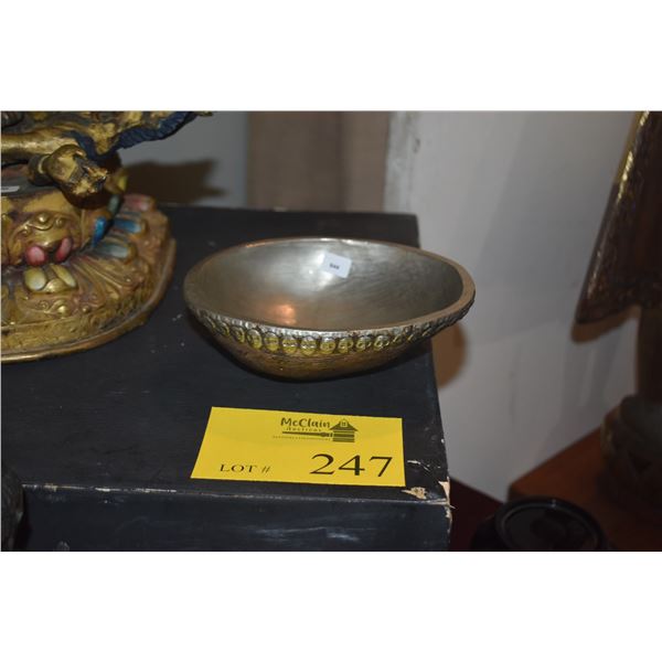 TIBETAN RITUAL CUP (7" X 5 1/2") (DOES NOT INCLUDE STAND)