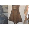 Image 4 : ANTIQUE BURMESE WOODEN STANDING BUDDHA W/STAND (5' W/STAND)