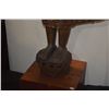 Image 5 : ANTIQUE BURMESE WOODEN STANDING BUDDHA W/STAND (5' W/STAND)