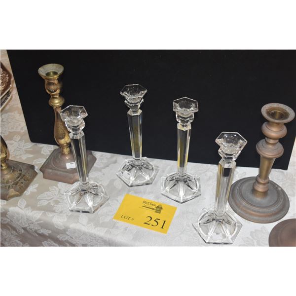 COLLECTION OF CANDLESTICKS (8 PCS)