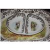 Image 2 : COLLECTION OF SPODE PLATES, BOWLS, SERVING PLATTERS, COFFEE, CREAMER, SUGAR & GRAVY BOAT & JOSIAH WE
