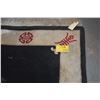 Image 1 : CHINESE WOOL RUG (BLACK, CREAM & RED) (42" X 67")