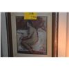 Image 2 : FRAMED OIL ON BOARD, SEATED NUDE FEMALE; SIGNED F. BROGI (FRANCO) (18 1/2" X 21")