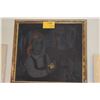 Image 2 : FRAMED OIL ON CANVAS, TWO GIRLS W/BIRD; SIGNED SIDNEE LIVINGSTON (27" X 25")