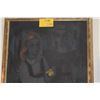 Image 3 : FRAMED OIL ON CANVAS, TWO GIRLS W/BIRD; SIGNED SIDNEE LIVINGSTON (27" X 25")