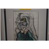 Image 3 : FRAMED ABSTRACT WATERCOLOR PAINTING, "ROXANNE"; SIGNED SIDNEE LIVINGSTON (20 3/4" X 34 3/4")