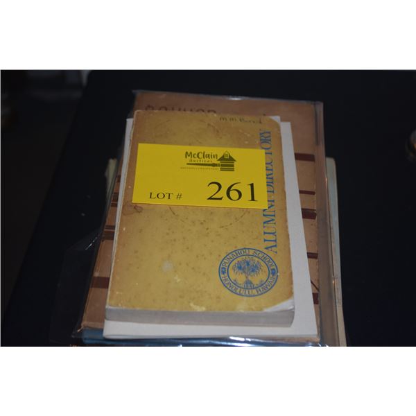 BOOKS: PUNAHOU SCHOOL 1940'S & 100TH ANNIVERSARY W/"OAHUAN" OF 1939, 1941, 1943, 1944, 1951 & 1956