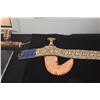 Image 2 : ANTIQUE MIDDLE EASTERN YEMENI JAMBIYA ARABIC DAGGER W/BELT (2 PCS)