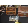 Image 4 : CIGAR BOX PURSE & JEWELRY BOXES (4 PCS)