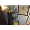 Image 1 : BRONZE STATUE, NUDE FEMALE HOLDING LARGE CLAM SHELL