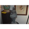 Image 2 : BRONZE STATUE, NUDE FEMALE HOLDING LARGE CLAM SHELL