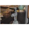 Image 3 : BRONZE STATUE, NUDE FEMALE HOLDING LARGE CLAM SHELL
