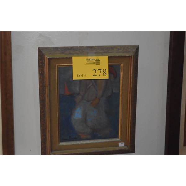 FRAMED PAINTING ON ART BOARD; SIGNED SIDNEE LIVINGSTON (12" X 14")