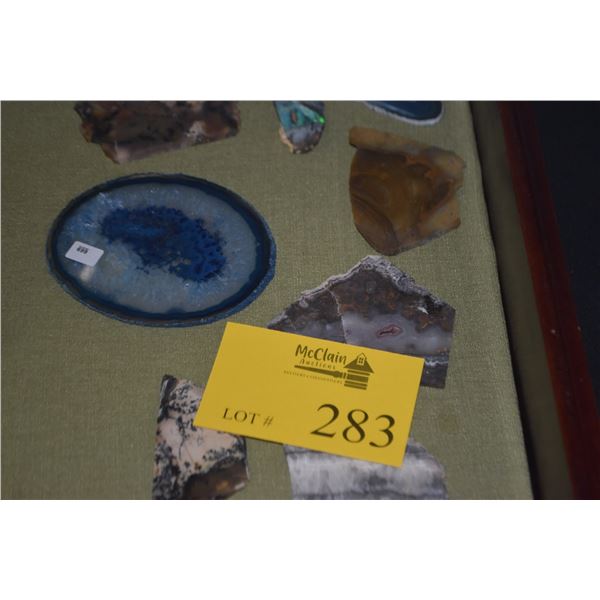 COLLECTION OF MINERAL SLABS (8 PCS)